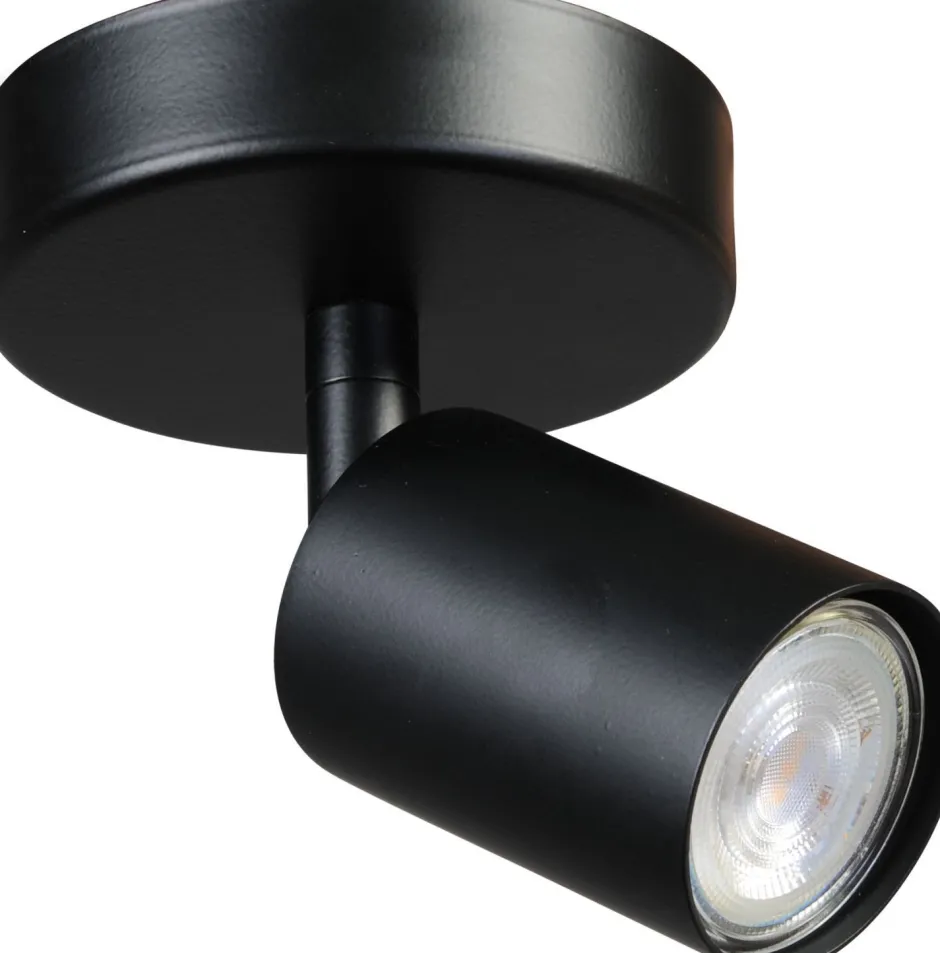 Masterlight Spot Strahler Schwarz klein Ø 11 cm rund ELSIE< Wohnzimmerlampen|Flurlampen