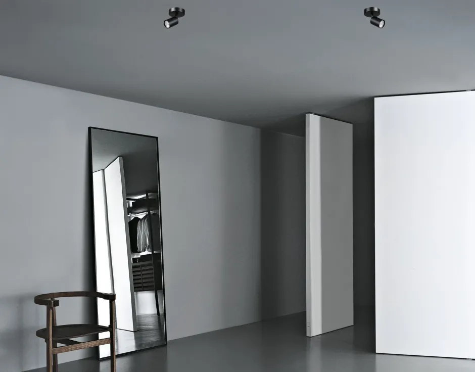 Masterlight Spot Strahler Schwarz klein Ø 11 cm rund ELSIE< Wohnzimmerlampen|Flurlampen