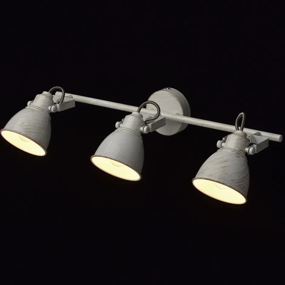 Glasberg Spot Strahler Weiß Industrie Design Wand Decke< Deckenleuchten|Spots