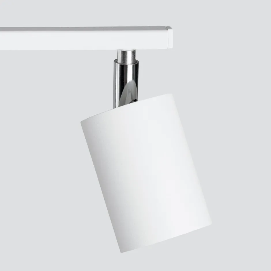 Deckenleuchten|Flurlampen*Sollux Spot Strahler Weiß Metall länglich 2-flammig 26 cm GU10