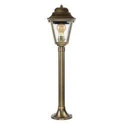 Lido Standleuchte Messing H:74cm außen Antik Garten< Metall Lampen|Messinglampen