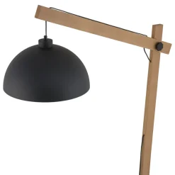 Lampen Aus Aller Welt|Holzlampen*TK Lighting Stehlampe 180 cm hoch E27 verstellbar Holz Metall