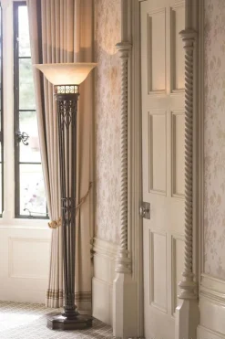 Elstead Stehlampe CARMEN 189cm Wohnzimmer Fackel Leuchte< Glaslampen|Lampe Landhausstil