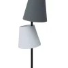 Invicta Interior Stehlampe DJERE Grau Schwarz Leinen 163cm Modern Design< Moderne Lampen|Designerlampen