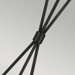 Elstead Stehlampe Dreibein in Rost Weiß 140cm klein Metall Stoff< Moderne Lampen|Stofflampen