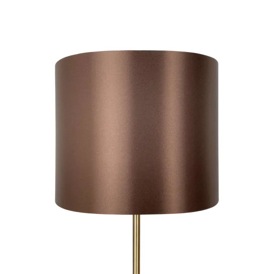 Bürolampen|Lampen Aus Aller Welt*Giovanni Battista Stehlampe E27 160,5 cm in Bronze hell Braun Messing Stoff