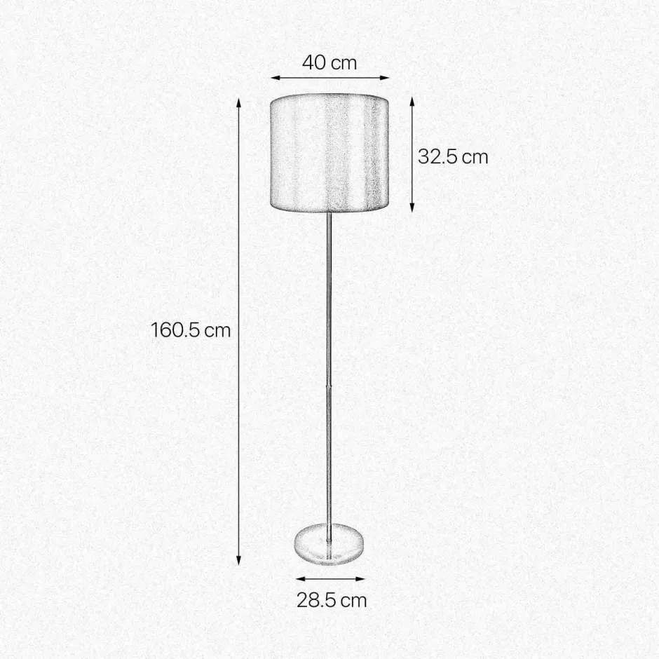 Bürolampen|Lampen Aus Aller Welt*Giovanni Battista Stehlampe E27 160,5 cm in Bronze hell Braun Messing Stoff