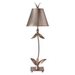 Elstead Stehlampe ELIF in Blattsilber H:76cm Bodenlampe< Moderne Lampen|Designerlampen