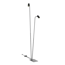 Wohnzimmerlampen|Metall Lampen*Nowodvorski Stehlampe 2-flammig 212-216 cm GU10 in Schwarz Gold