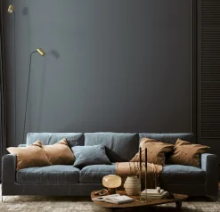 Nowodvorski Stehlampe 2-flammig GU10 212-216 cm in Schwarz Messing< Wohnzimmerlampen|Metall Lampen