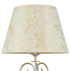 Jupiter Stehlampe GANARA 158cm Barock Muster Shabby Gold< Stofflampen|Shabby Chic Lampen