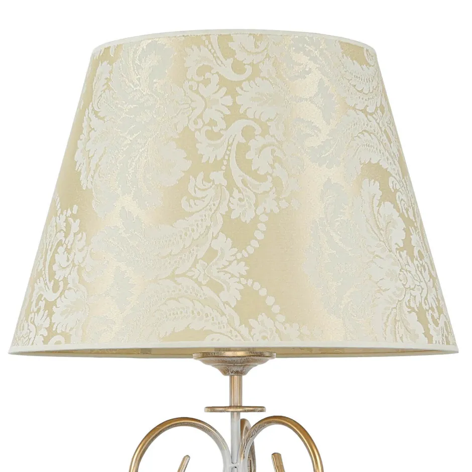 Jupiter Stehlampe GANARA 158cm Barock Muster Shabby Gold< Stofflampen|Shabby Chic Lampen