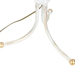 Jupiter Stehlampe GANARA 158cm Barock Muster Shabby Gold< Stofflampen|Shabby Chic Lampen