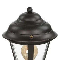 Rustikale Lampen|Messinglampen*Lido Stehlampe Garten 100 cm Messing Rostbraun Rustikal