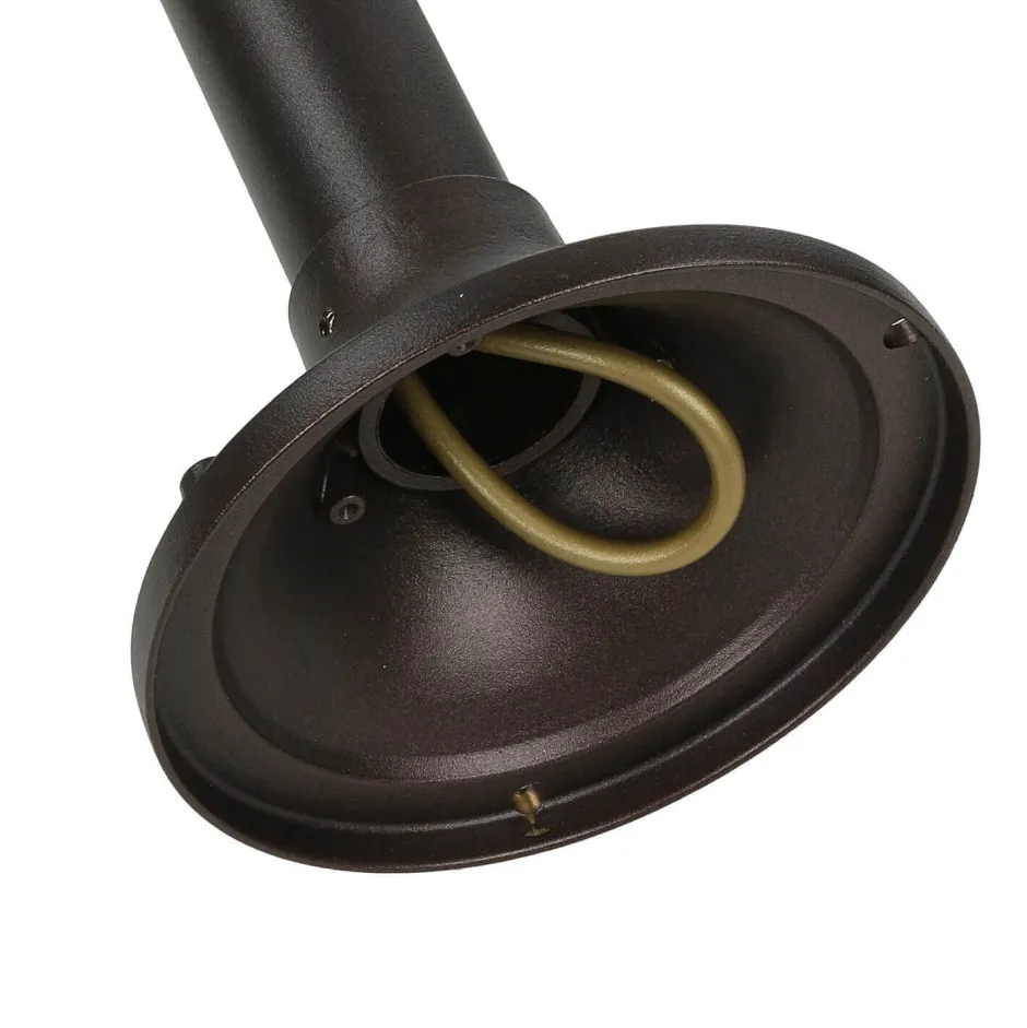 Rustikale Lampen|Messinglampen*Lido Stehlampe Garten 100 cm Messing Rostbraun Rustikal