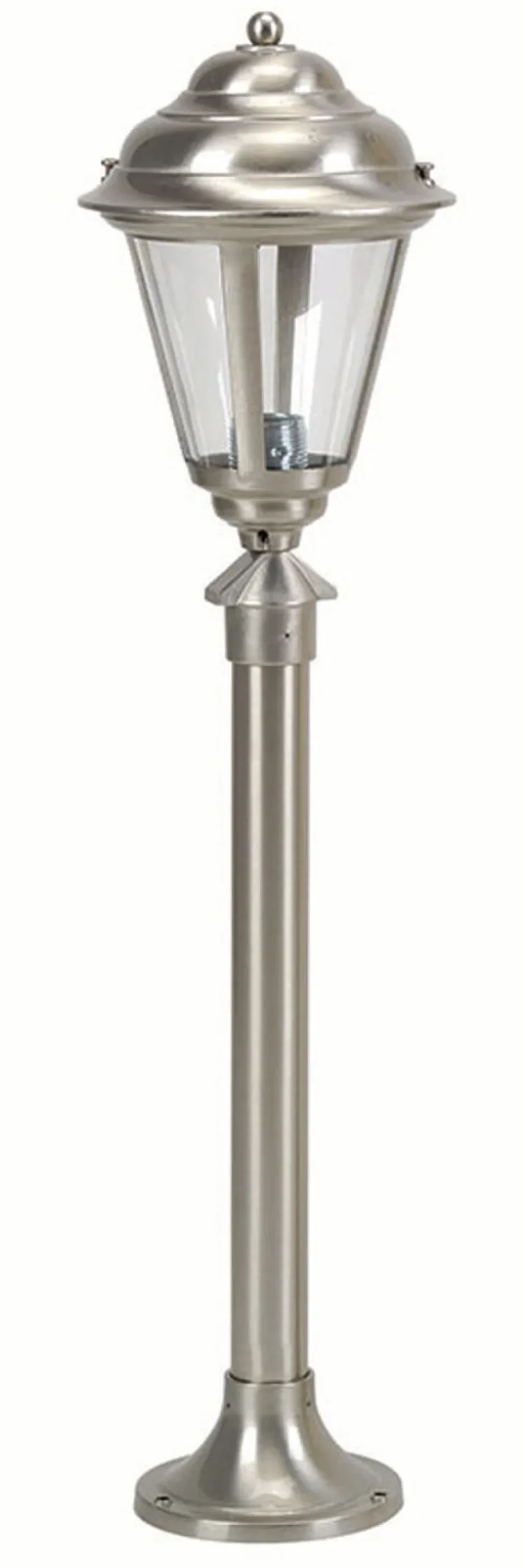 Außenleuchten Antik|Gartenlaternen*Lido Stehlampe Gartenbeleuchtung Nickel Echt-Messing