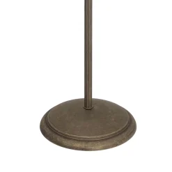 Bürolampen|Lampen Aus Aller Welt*Giovanni Battista Stehlampe groß 190 cm E27 schwenkbar Messing Stoff Rustikal