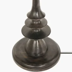 Steinhauer Stehlampe Holz Leinen Schwarz Grün 153 cm E27 blendarm< Lampen Aus Aller Welt|Holzlampen