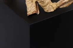 Bürolampen|Holzlampen*Invicta Interior Stehlampe Holz Schwarz Natur 151 cm LED GU10 inklusive