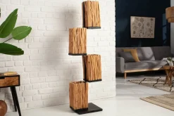 Invicta Interior Stehlampe Holz Äste 154 cm E27 4-flammig dekorativ< Bürolampen|Holzlampen