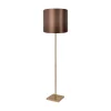 Giovanni Battista Stehlampe in Bronze hell Braun E27 160,5 cm Messing Stoff< Bürolampen|Lampen Aus Aller Welt