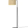 Luminex Stehlampe Jute Metall Schwarz 151 cm E27 natürlich< Metall Lampen|Stehlampen
