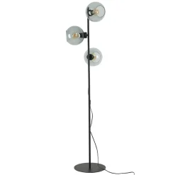 Moderne Lampen|Glaslampen*TK Lighting Stehlampe KALETE in Graphit 160cm Wohnzimmer Lampe