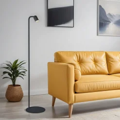 TK Lighting Stehlampe klein 140 cm verstellbarer Schirm Schwarz< Stehlampen|Wohnzimmerlampen