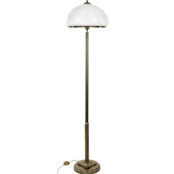 Jupiter Stehlampe MARLOW in Messing antik 170cm Wohnzimmer< Glaslampen|Wohnzimmerlampen