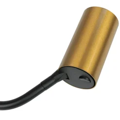 Metall Lampen|Messinglampen*Nowodvorski Stehlampe Messing Schirm 124cm Modern flexibel GU10