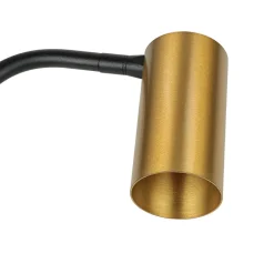 Metall Lampen|Messinglampen*Nowodvorski Stehlampe Messing Schirm 124cm Modern flexibel GU10