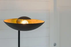 Wohnzimmerlampen|Metall Lampen*By Rydéns Stehlampe Metall 171 cm in Schwarz Gold E27 ANJA
