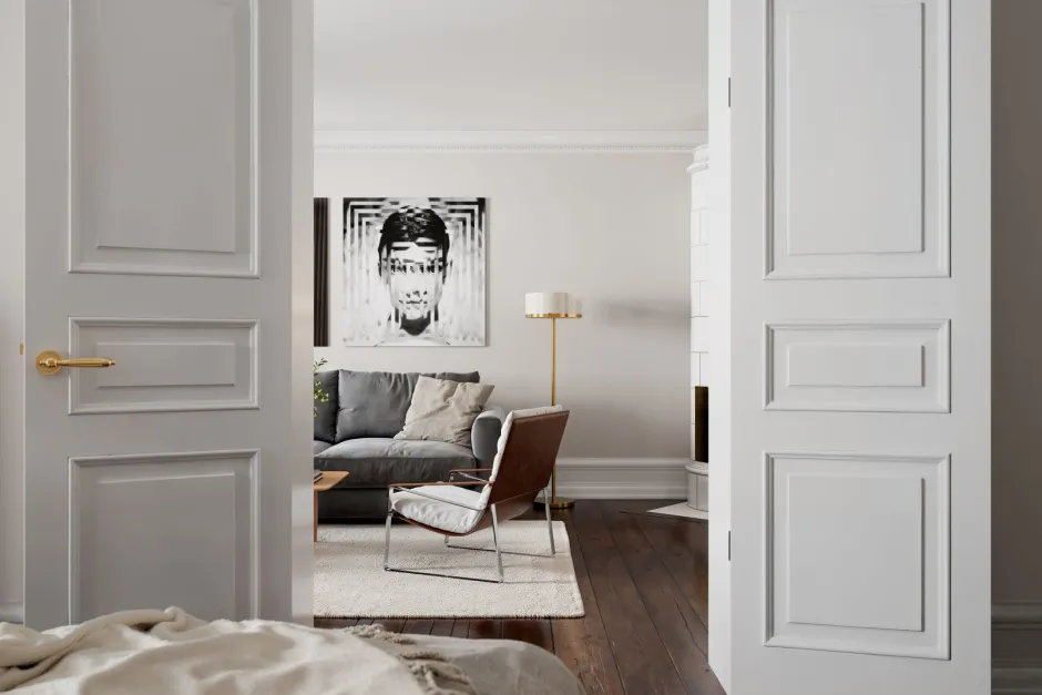 Wohnzimmerlampen|Metall Lampen*By Rydéns Stehlampe Metall Glas 150 cm hoch in Messing Weiß E27