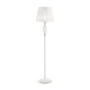 Maytoni Stehlampe Metall Stoff 165 cm in Shabby Weiß Gold Weiß< Stofflampen|Shabby Chic Lampen
