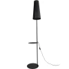 Stofflampen|Wohnzimmerlampen*TK Lighting Stehlampe mit Ablage Metall Stoff 170 cm hoch E27