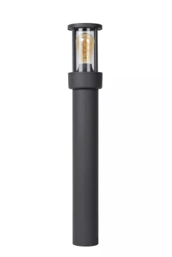 Stehlampe mit Bewegungsmelder Aluminium Glas 80 cm E27< Wegeleuchten|Moderne Außenleuchten