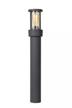 Stehlampe mit Bewegungsmelder Aluminium Glas 80 cm E27< Wegeleuchten|Moderne Außenleuchten