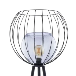 TK Lighting Stehlampe Modern 179 cm hoch Metall Glas Dreibein< Kugellampen|Moderne Lampen