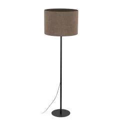 Bürolampen|Stehlampen*TK Lighting Stehlampe Modern 165 cm Metall Jute E27 Schwarz Braun