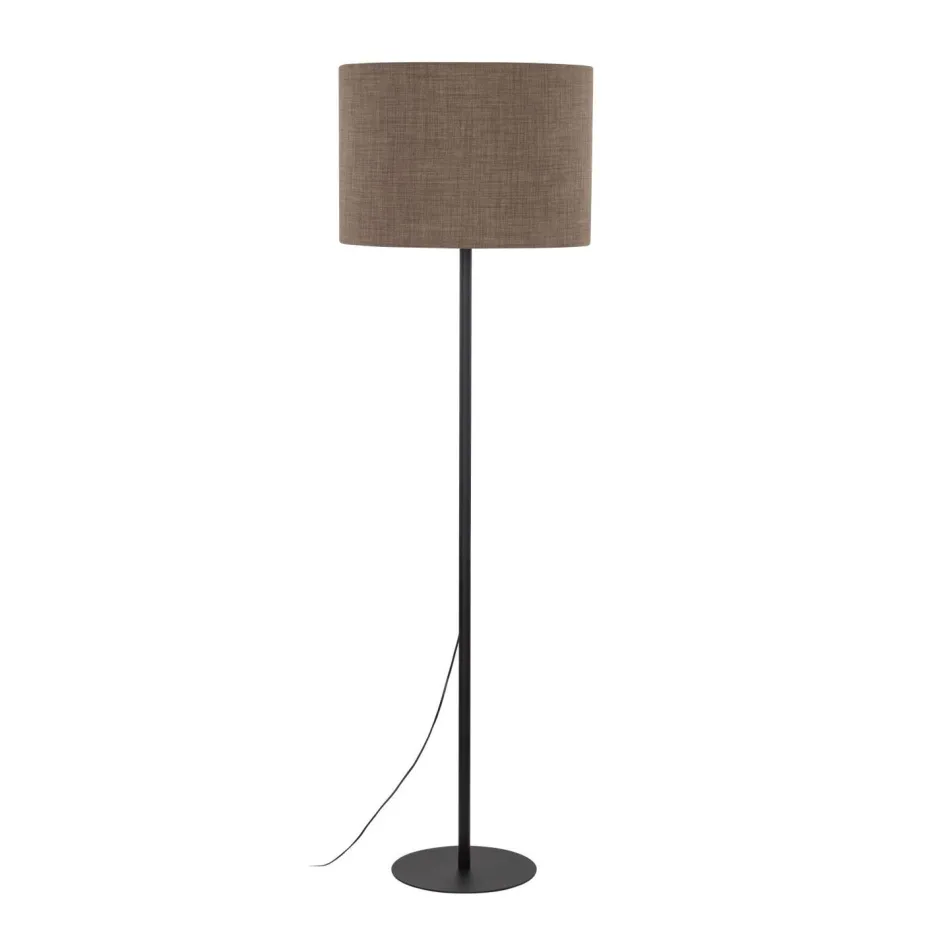 Bürolampen|Stehlampen*TK Lighting Stehlampe Modern 165 cm Metall Jute E27 Schwarz Braun