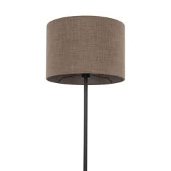 Bürolampen|Stehlampen*TK Lighting Stehlampe Modern 165 cm Metall Jute E27 Schwarz Braun