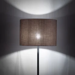Bürolampen|Stehlampen*TK Lighting Stehlampe Modern 165 cm Metall Jute E27 Schwarz Braun