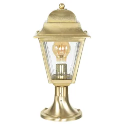 Rustikale Lampen|Metall Lampen*Lido Stehlampe PAXI Messing H:39cm Rustikal Garten Weg