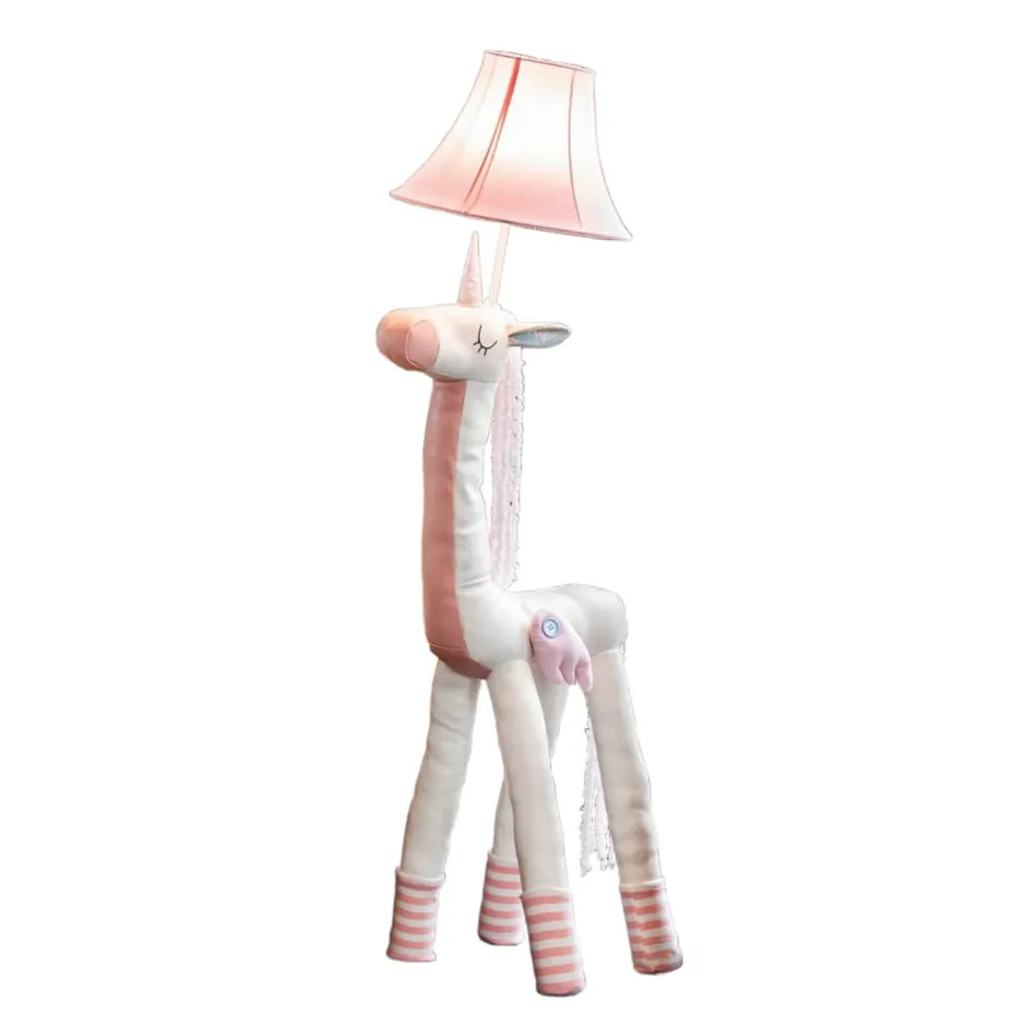 Happy Lamps Stehlampe Rosa Weiß Einhorn 120 cm Schlafzimmer Kinder<Kinder Kinderzimmerlampen|Kinderlampen