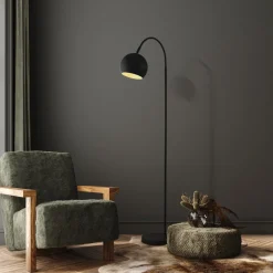 Searchlight Stehlampe Schwarz E27 143 cm Metall verstellbar< Wohnzimmerlampen|Retro Lampen