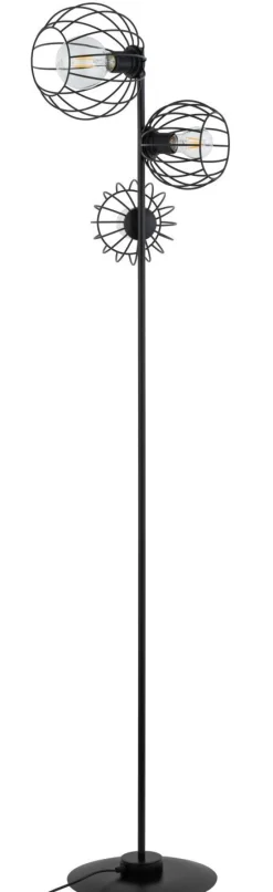 Kugellampen|Stehlampen*Sigma Stehlampe Schwarz E27 163 cm Metall Wohnzimmer