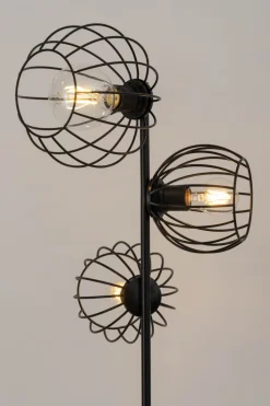 Kugellampen|Stehlampen*Sigma Stehlampe Schwarz E27 163 cm Metall Wohnzimmer