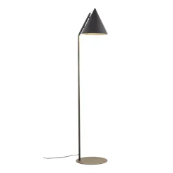TK Lighting Stehlampe Schwarz Metall 145 cm klein E27 Retro CODY< Bürolampen|Metall Lampen