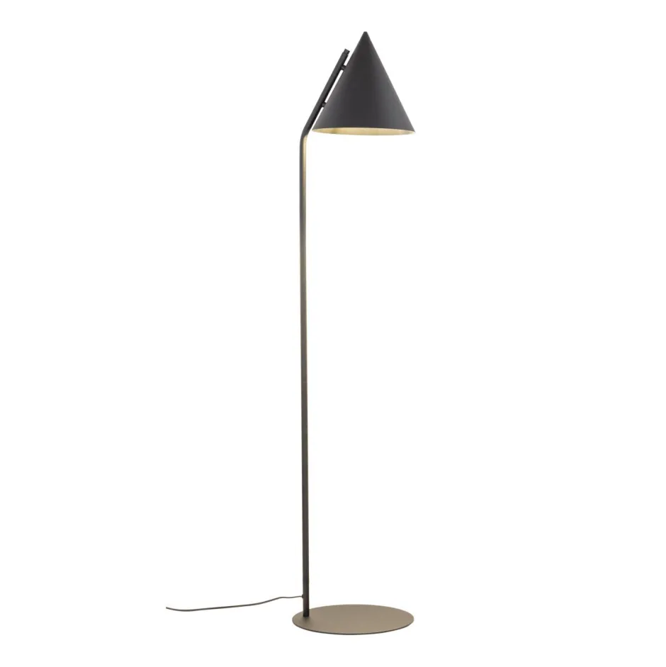 TK Lighting Stehlampe Schwarz Metall 145 cm klein E27 Retro CODY< Bürolampen|Metall Lampen