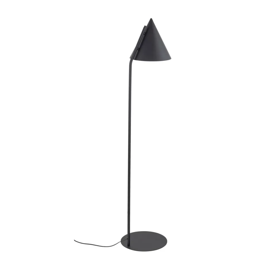 TK Lighting Stehlampe Schwarz Metall 145 cm klein E27 Retro CODY< Bürolampen|Metall Lampen